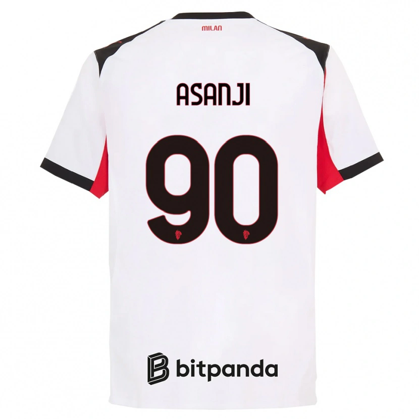Danxen Kid Levis Asanji #90 White Black Away Jersey 2025/26 T-Shirt