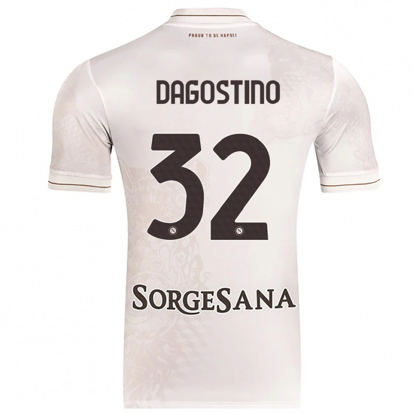 Danxen Kid Giuseppe Dagostino #32 Champagne Brown Away Jersey 2025/26 T-Shirt