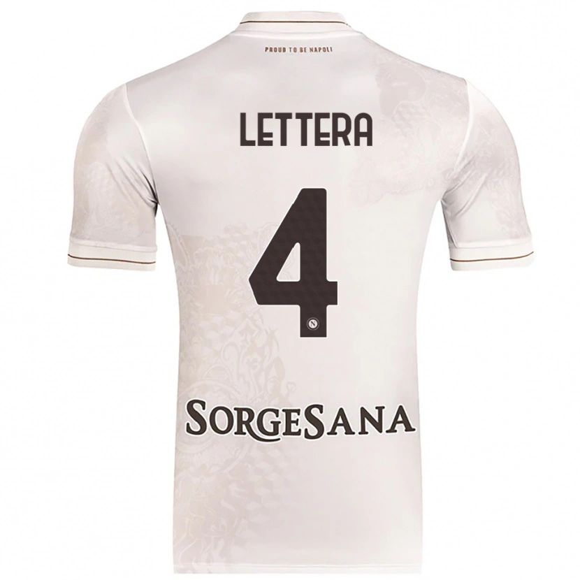 Danxen Kid Alessio Lettera #4 Champagne Brown Away Jersey 2025/26 T-Shirt