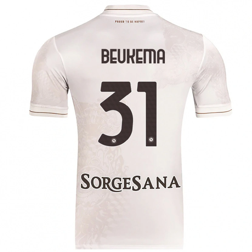 Danxen Kid Sam Beukema #31 Champagne Brown Away Jersey 2025/26 T-Shirt