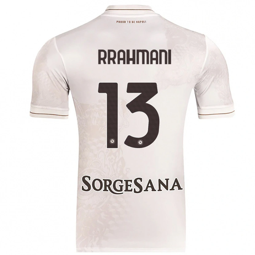 Danxen Kid Amir Rrahmani #13 Champagne Brown Away Jersey 2025/26 T-Shirt