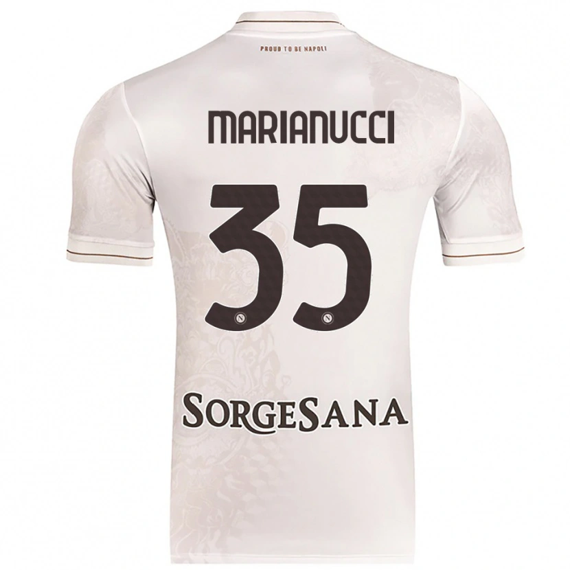 Danxen Kid Luca Marianucci #35 Champagne Brown Away Jersey 2025/26 T-Shirt