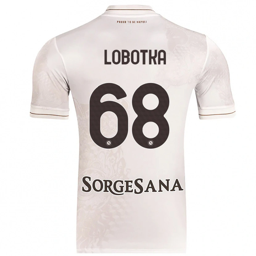 Danxen Kid Stanislav Lobotka #68 Champagne Brown Away Jersey 2025/26 T-Shirt