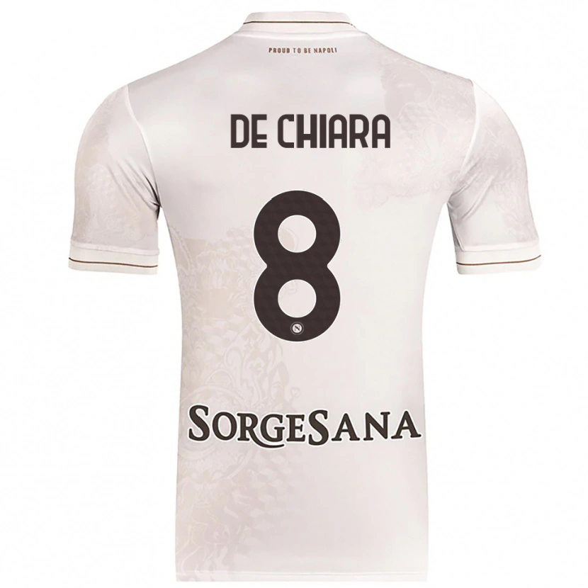 Danxen Kid Emmanuele De Chiara #8 Champagne Brown Away Jersey 2025/26 T-Shirt