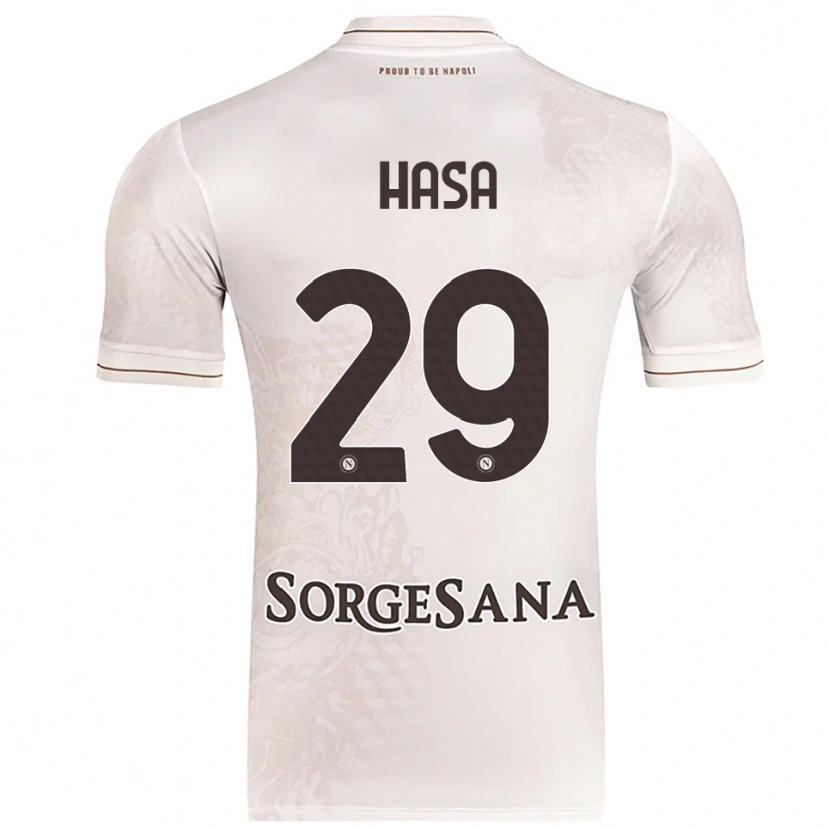 Danxen Kid Luis Hasa #29 Champagne Brown Away Jersey 2025/26 T-Shirt