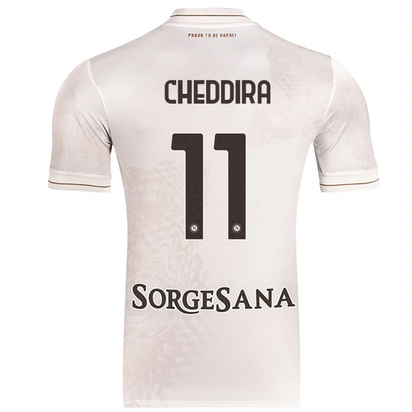 Danxen Kid Walid Cheddira #11 Champagne Brown Away Jersey 2025/26 T-Shirt