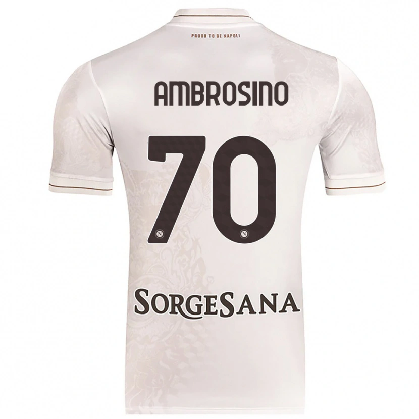 Danxen Kid Giuseppe Ambrosino #70 Champagne Brown Away Jersey 2025/26 T-Shirt