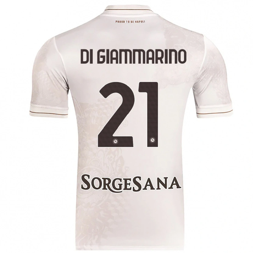 Danxen Kid Virginia Di Giammarino #21 Champagne Brown Away Jersey 2025/26 T-Shirt