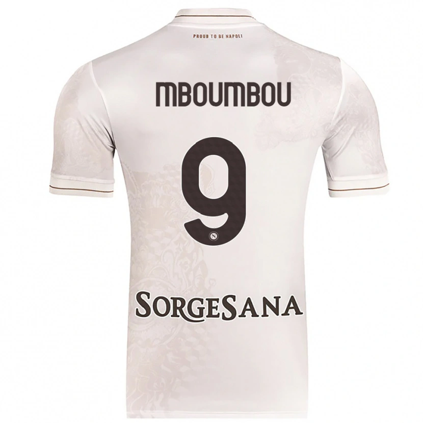 Danxen Kid Arnaud Mboumbou #9 Champagne Brown Away Jersey 2025/26 T-Shirt