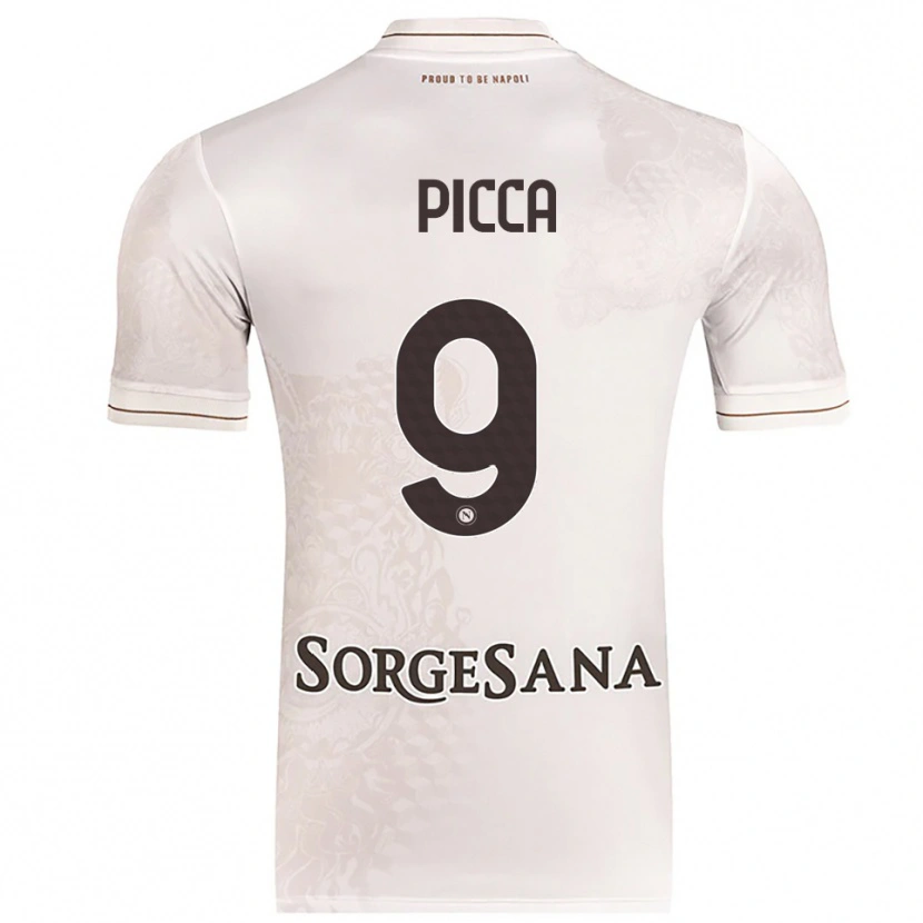 Danxen Kid Luigi Picca #9 Champagne Brown Away Jersey 2025/26 T-Shirt