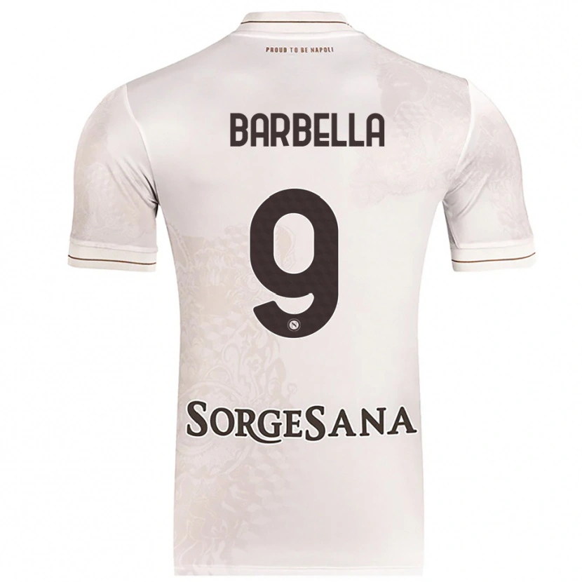 Danxen Kid Michele Barbella #9 Champagne Brown Away Jersey 2025/26 T-Shirt