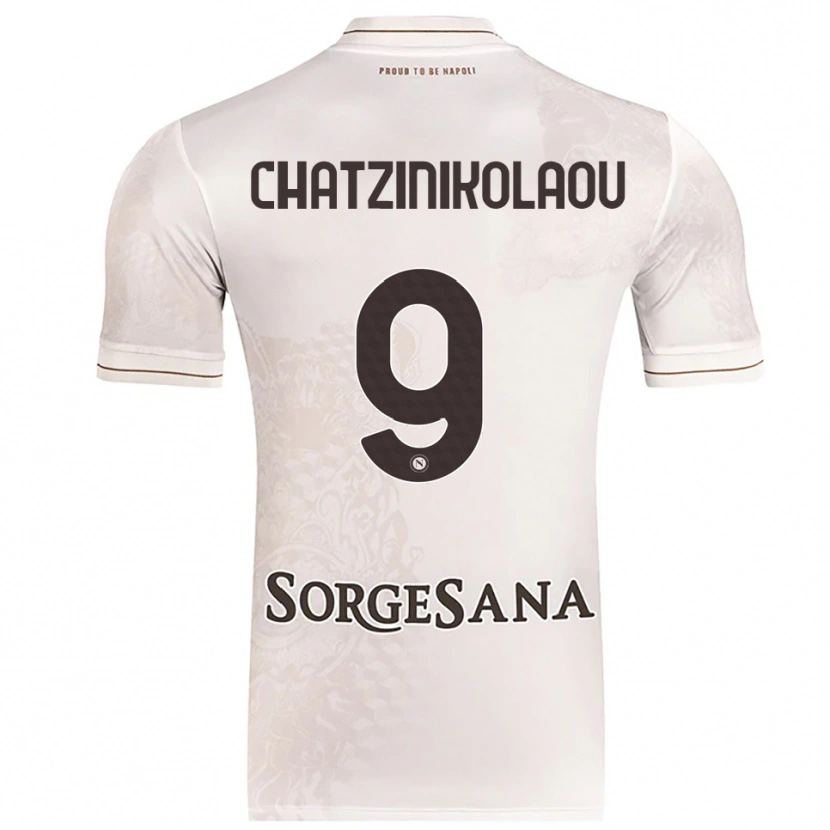 Danxen Kid Despoina Chatzinikolaou #9 Champagne Brown Away Jersey 2025/26 T-Shirt