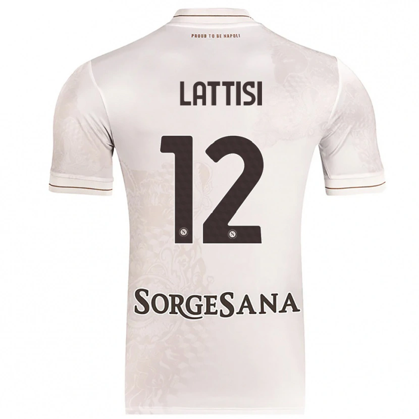 Danxen Kid Francesco Lattisi #12 Champagne Brown Away Jersey 2025/26 T-Shirt