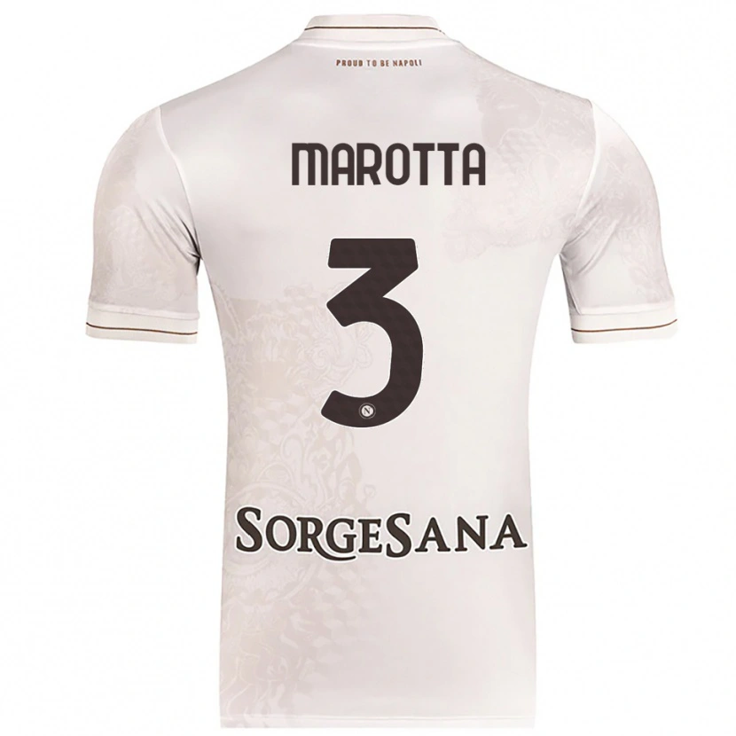 Danxen Kid Gabriele Marotta #3 Champagne Brown Away Jersey 2025/26 T-Shirt