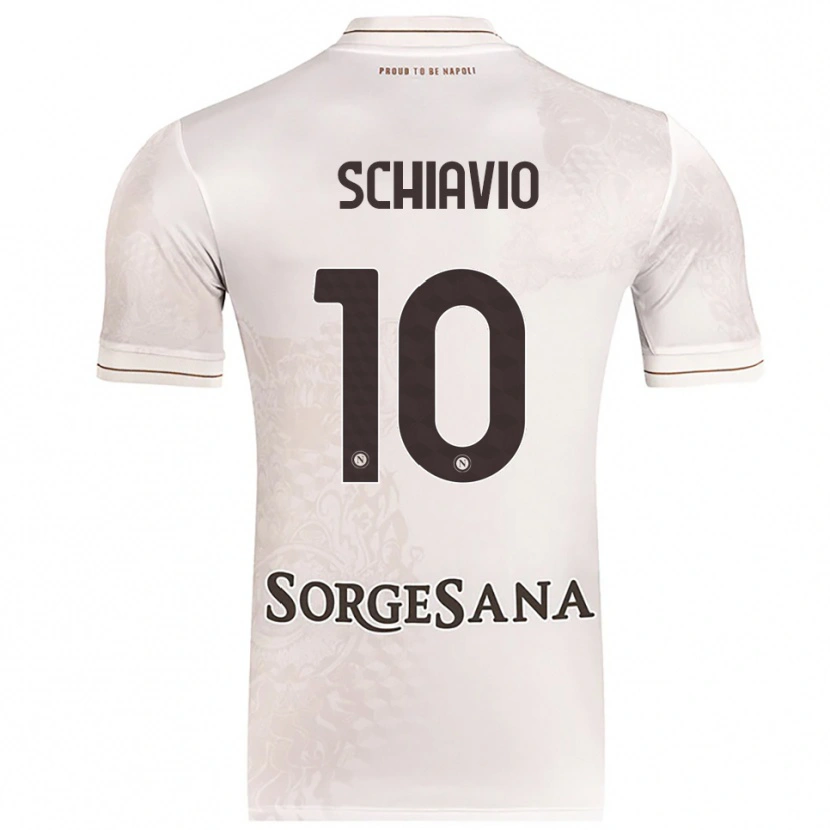 Danxen Kid Angelo Schiavio #10 Champagne Brown Away Jersey 2025/26 T-Shirt