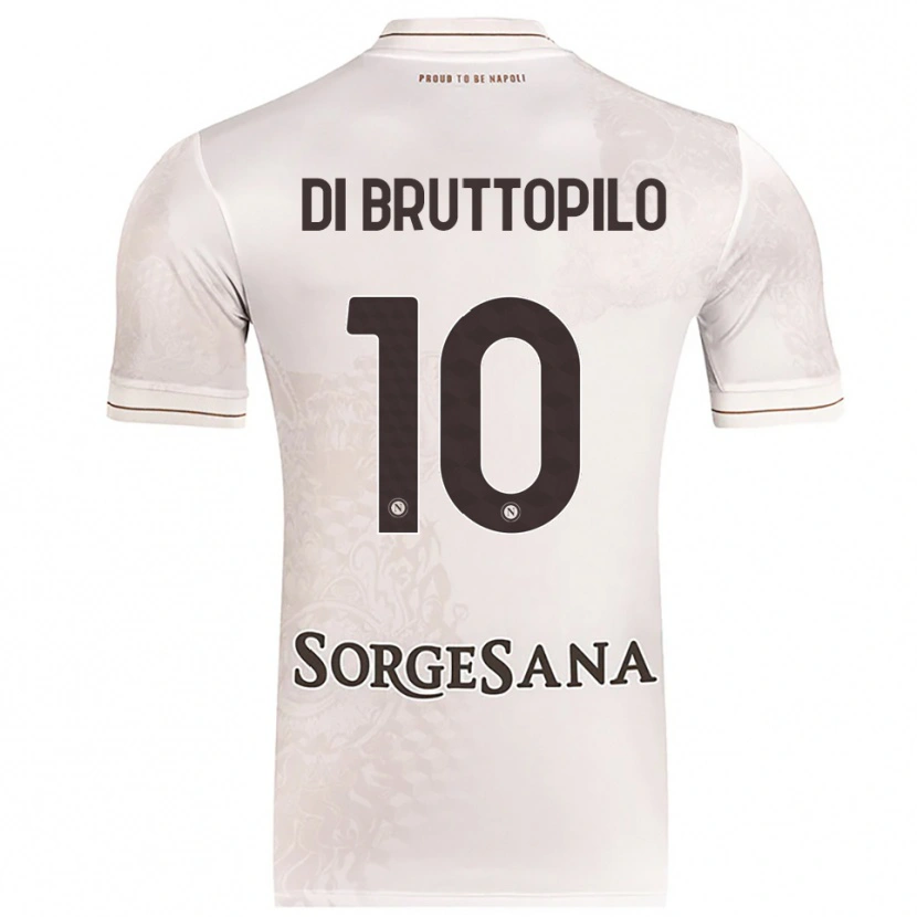 Danxen Kid Giuseppe Ambrosino Di Bruttopilo #10 Champagne Brown Away Jersey 2025/26 T-Shirt