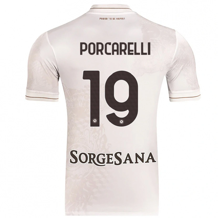 Danxen Kid Maddelena Porcarelli #19 Champagne Brown Away Jersey 2025/26 T-Shirt