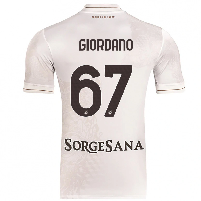 Danxen Kid Michela Giordano #67 Champagne Brown Away Jersey 2025/26 T-Shirt