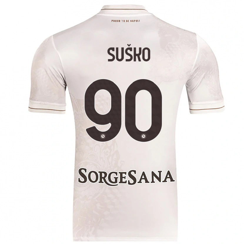 Danxen Kid Daniel Suško #90 Champagne Brown Away Jersey 2025/26 T-Shirt