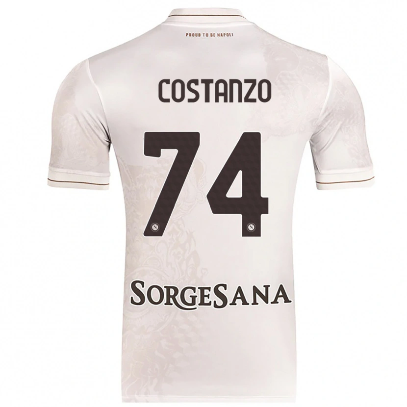 Danxen Kid Davide Costanzo #74 Champagne Brown Away Jersey 2025/26 T-Shirt