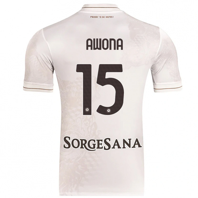 Danxen Kid Aurelle Awona #15 Champagne Brown Away Jersey 2025/26 T-Shirt