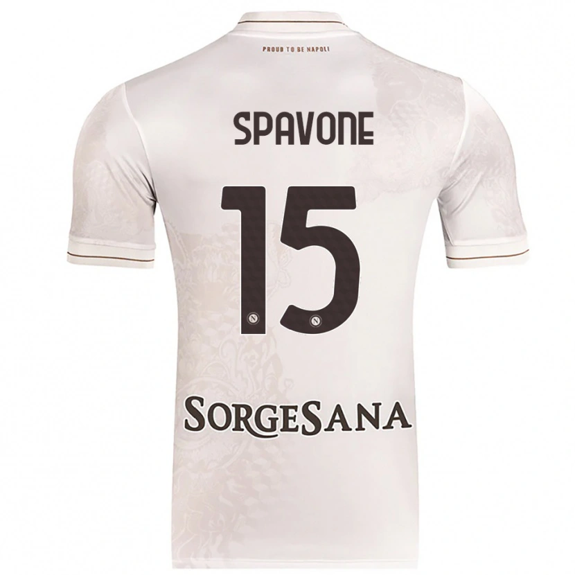 Danxen Kid Alessandro Spavone #15 Champagne Brown Away Jersey 2025/26 T-Shirt