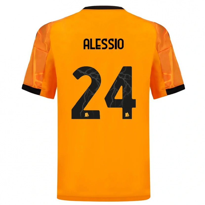 Danxen Kid Filippo Alessio #24 Orange Black Away Jersey 2025/26 T-Shirt