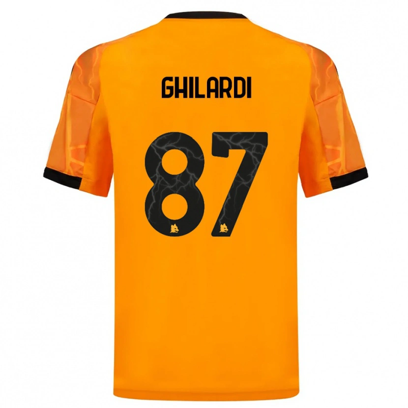 Danxen Kid Daniele Ghilardi #87 Orange Black Away Jersey 2025/26 T-Shirt
