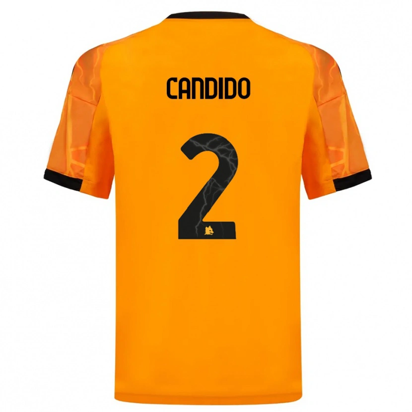 Danxen Kid Gabriele Candido #2 Orange Black Away Jersey 2025/26 T-Shirt