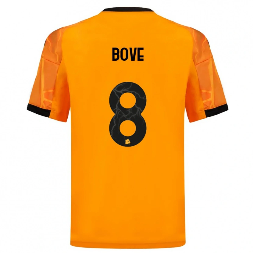 Danxen Kid Edoardo Bove #8 Orange Black Away Jersey 2025/26 T-Shirt