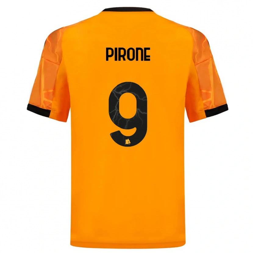 Danxen Kid Valeria Pirone #9 Orange Black Away Jersey 2025/26 T-Shirt