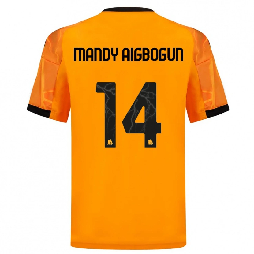Danxen Kid Eseosa Mandy Aigbogun #14 Orange Black Away Jersey 2025/26 T-Shirt
