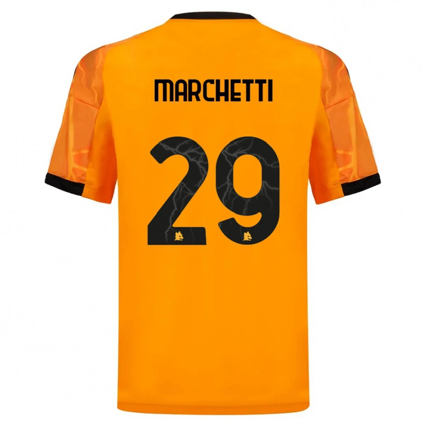 Danxen Kid Tommaso Marchetti #29 Orange Black Away Jersey 2025/26 T-Shirt