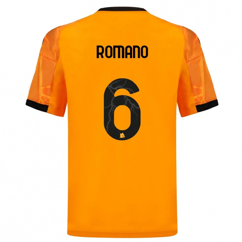 Danxen Kid Alessandro Romano #6 Orange Black Away Jersey 2025/26 T-Shirt