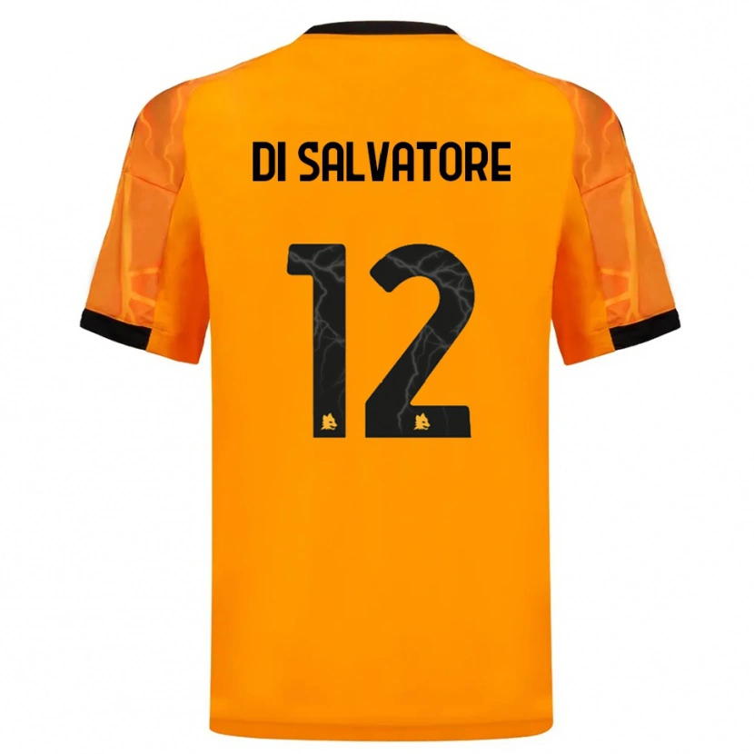 Danxen Kid Diego Di Salvatore #12 Orange Black Away Jersey 2025/26 T-Shirt
