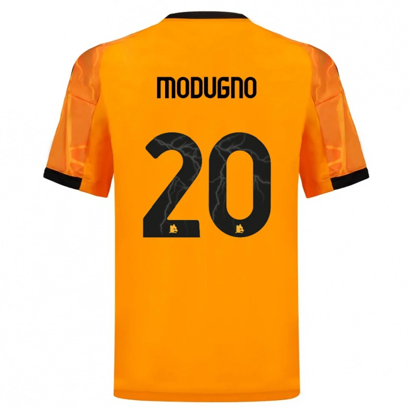 Danxen Kid Emanuele Modugno #20 Orange Black Away Jersey 2025/26 T-Shirt