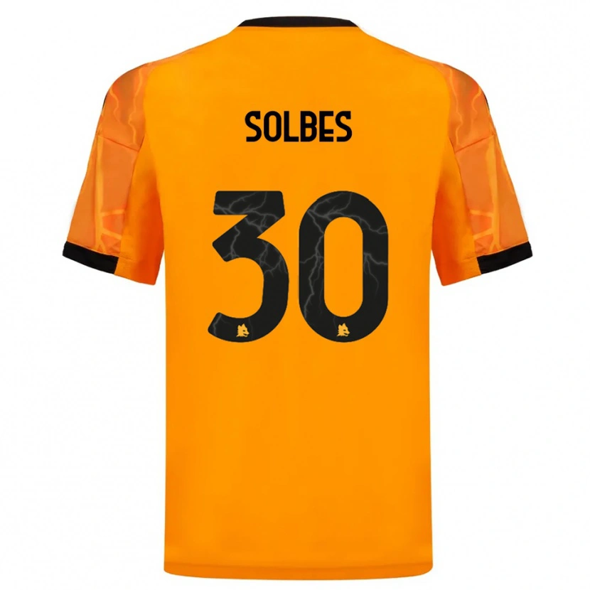 Danxen Kid Ricardo Solbes #30 Orange Black Away Jersey 2025/26 T-Shirt