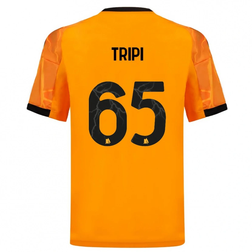 Danxen Kid Filippo Tripi #65 Orange Black Away Jersey 2025/26 T-Shirt
