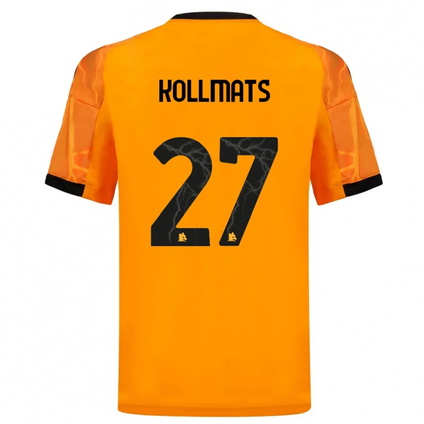 Danxen Kid Beata Kollmats #27 Orange Black Away Jersey 2025/26 T-Shirt