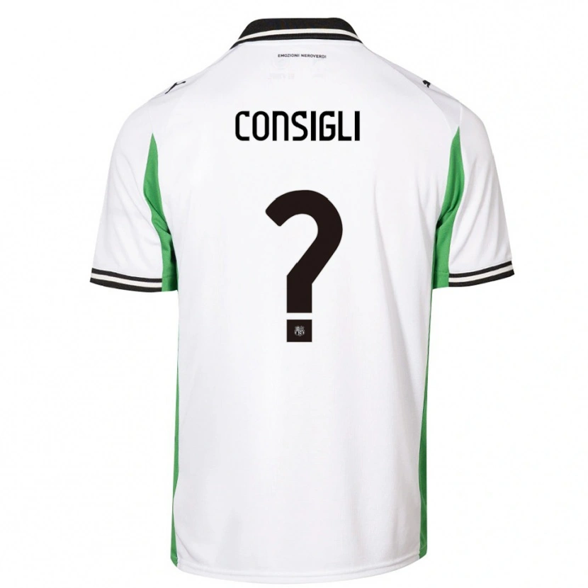 Danxen Kid Andrea Consigli #0 White Green Black Away Jersey 2025/26 T-Shirt