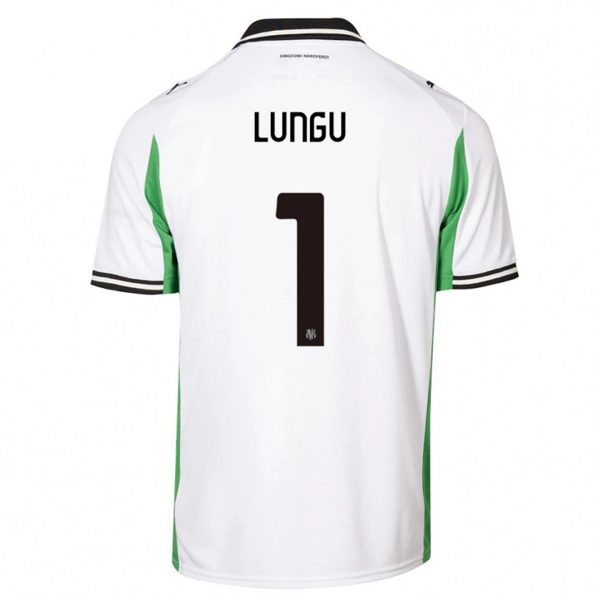 Danxen Kid Luca Lungu #1 White Green Black Away Jersey 2025/26 T-Shirt