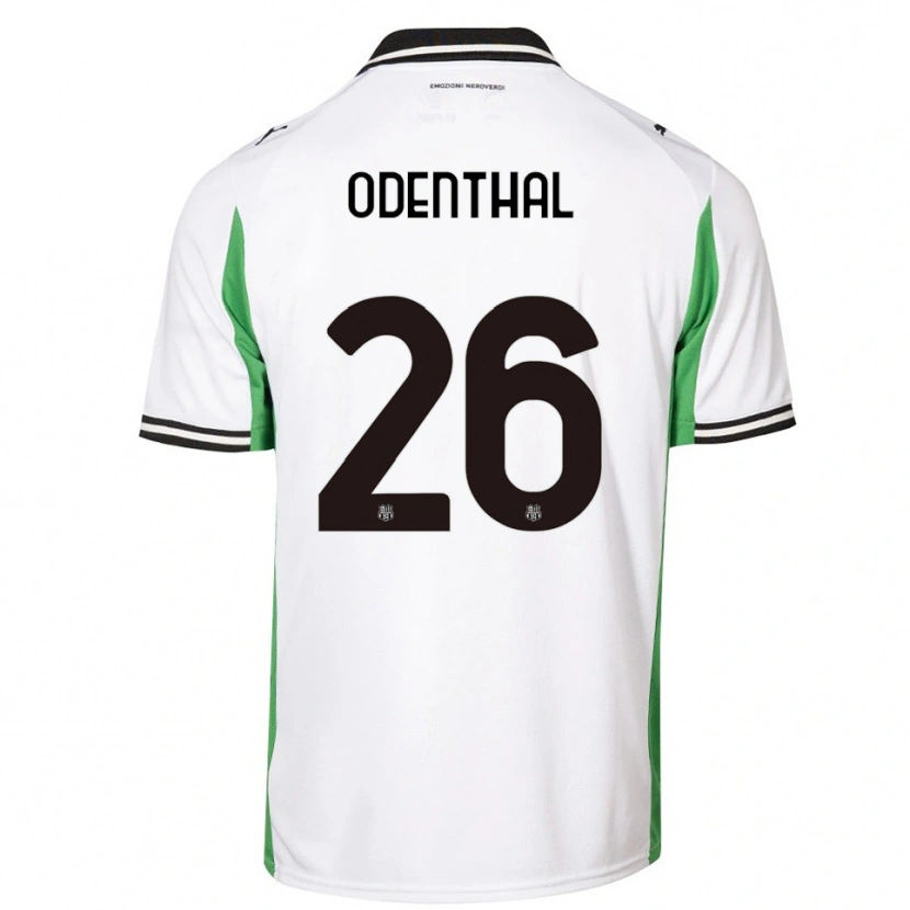 Danxen Kid Cas Odenthal #26 White Green Black Away Jersey 2025/26 T-Shirt