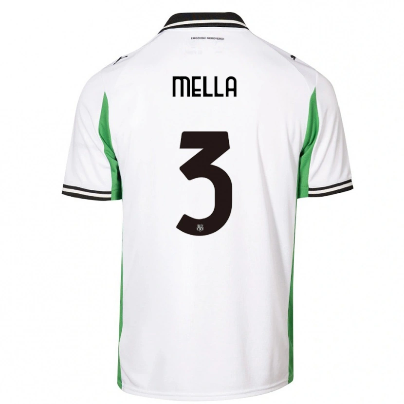 Danxen Kid Sara Mella #3 White Green Black Away Jersey 2025/26 T-Shirt