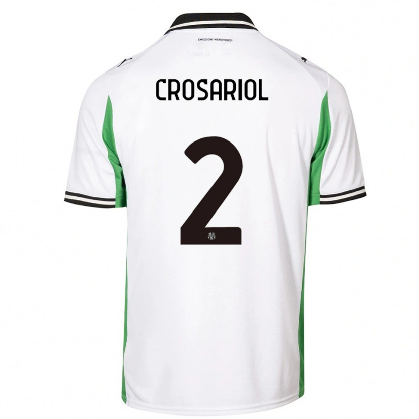 Danxen Kid Daniel Crosariol #2 White Green Black Away Jersey 2025/26 T-Shirt
