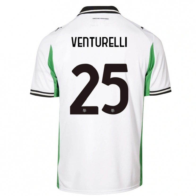 Danxen Kid Caterina Venturelli #25 White Green Black Away Jersey 2025/26 T-Shirt