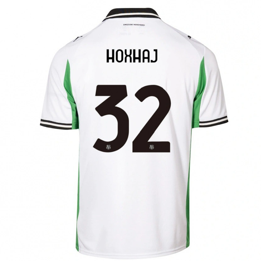 Danxen Kid Kristina Hoxhaj #32 White Green Black Away Jersey 2025/26 T-Shirt