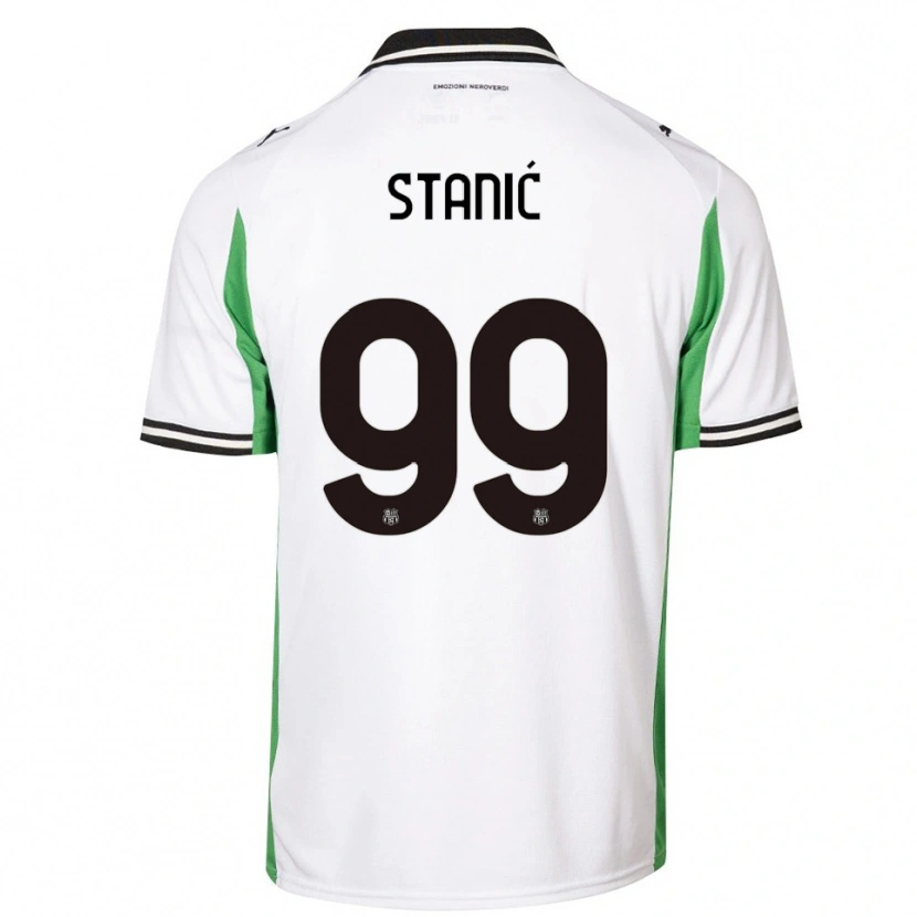 Danxen Kid Paulina Stanić #99 White Green Black Away Jersey 2025/26 T-Shirt