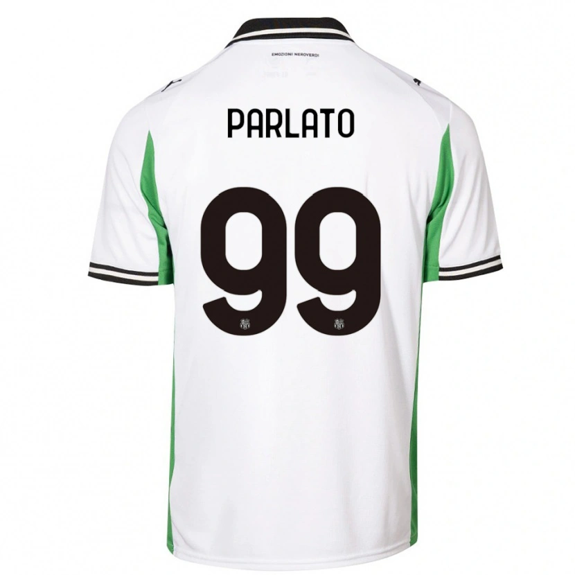Danxen Kid Claudio Parlato #99 White Green Black Away Jersey 2025/26 T-Shirt