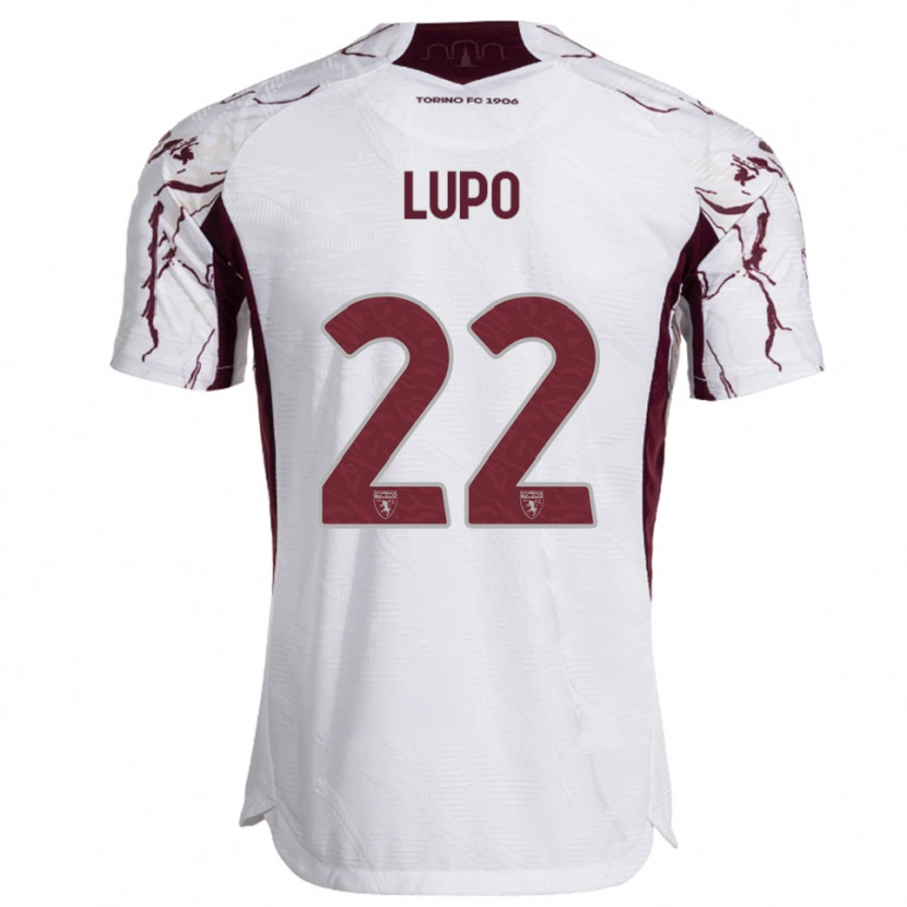 Danxen Kid Enrica Lupo #22 White Burgundy Away Jersey 2025/26 T-Shirt