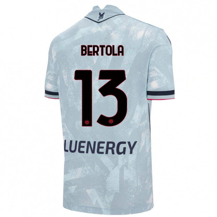 Danxen Kid Nicolò Bertola #13 Light Blue Black Away Jersey 2025/26 T-Shirt